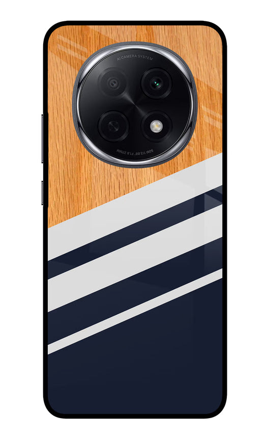 Blue and white wooden Oppo F29 Pro 5G Glass Case