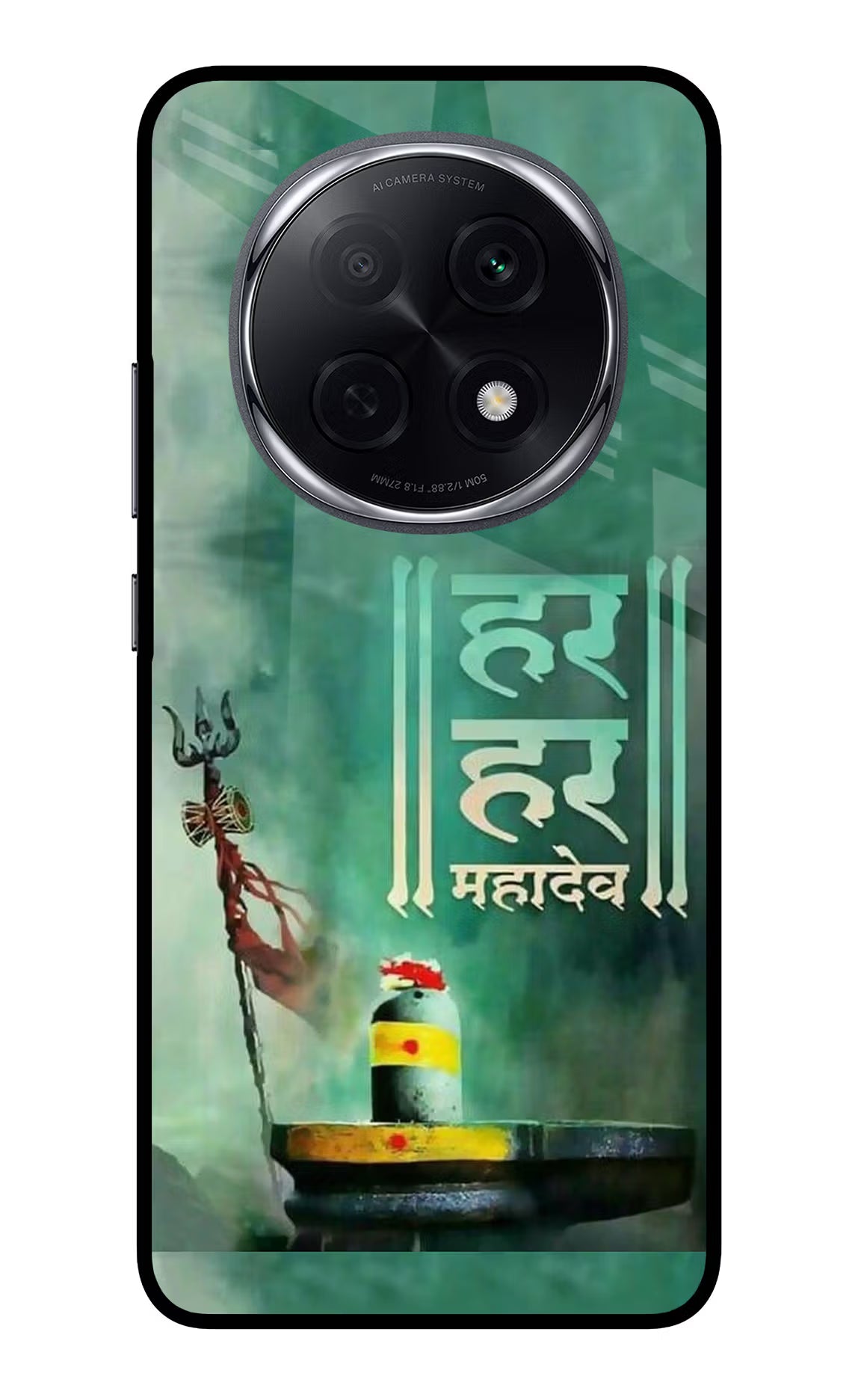 Har Har Mahadev Shivling Oppo F29 Pro 5G Glass Case Back Cover by Casekaro