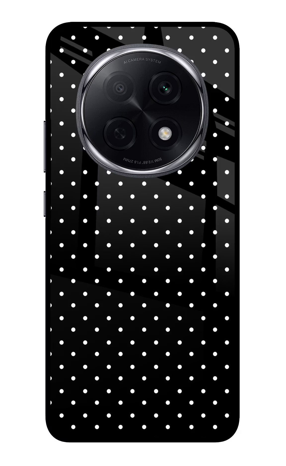 White Dots Oppo F29 Pro 5G Glass Case Back Cover by Casekaro