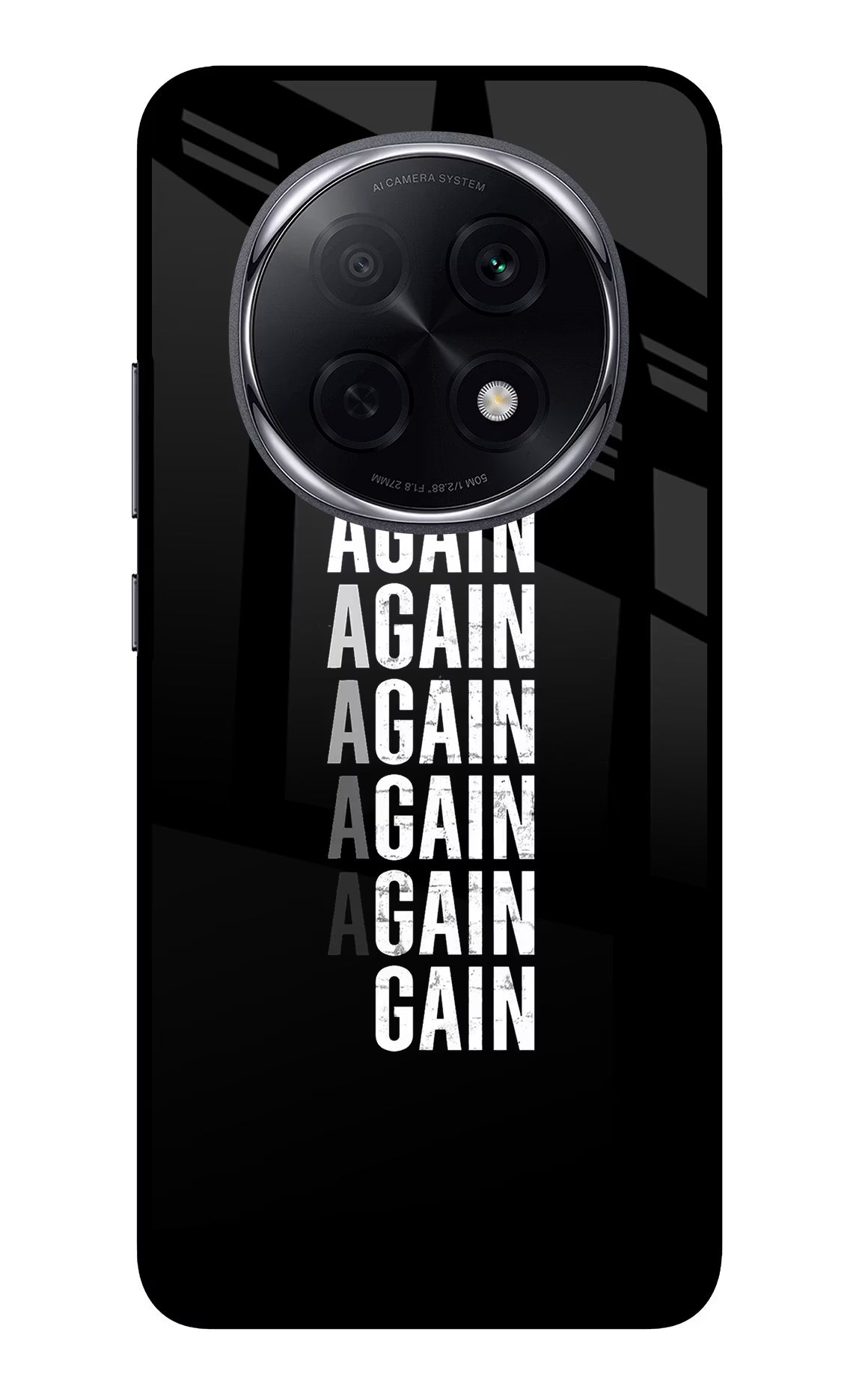 Again Again Gain Oppo F29 Pro 5G Glass Case Back Cover by Casekaro