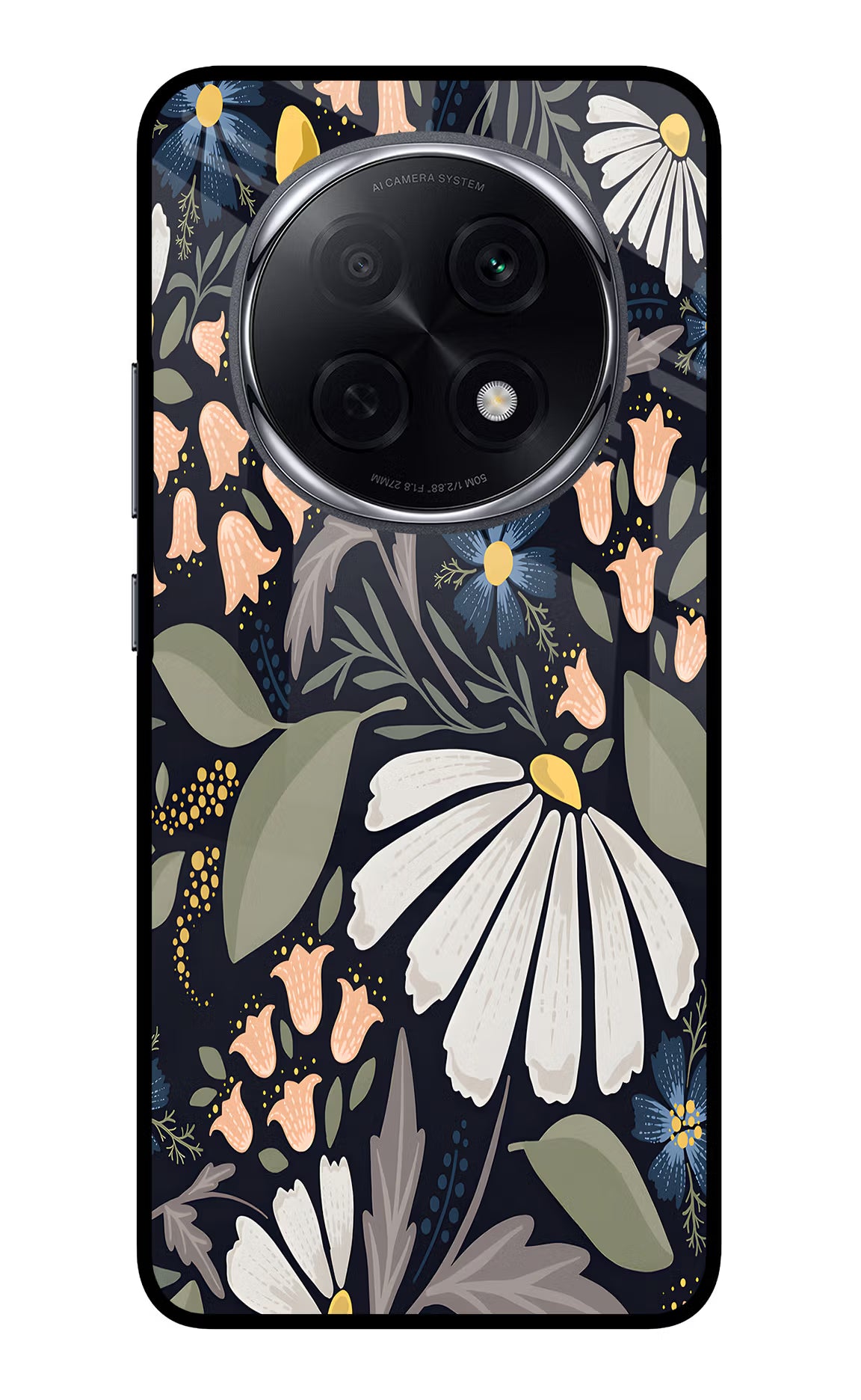 Flowers Art Oppo F29 Pro 5G Glass Case Back Cover by Casekaro