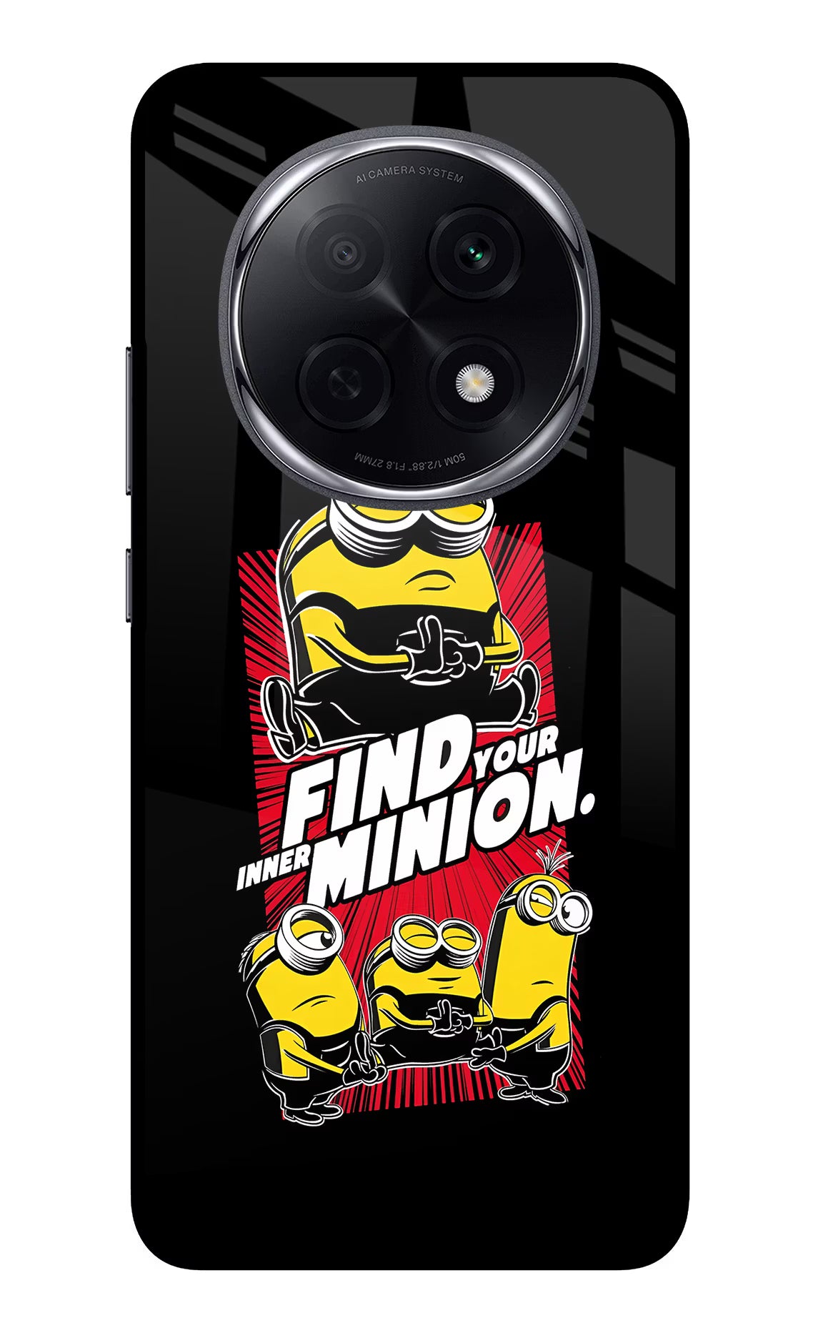 Find your inner Minion Oppo F29 Pro 5G Glass Case Back Cover by Casekaro
