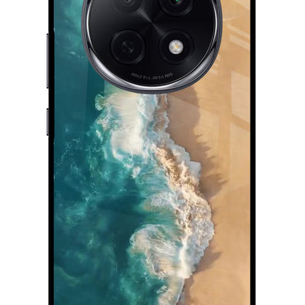 Ocean Beach Oppo F29 Pro 5G Glass Case Back Cover by Casekaro