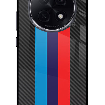 BMW Stripes Pattern Oppo F29 Pro 5G Glass Case Back Cover by Casekaro
