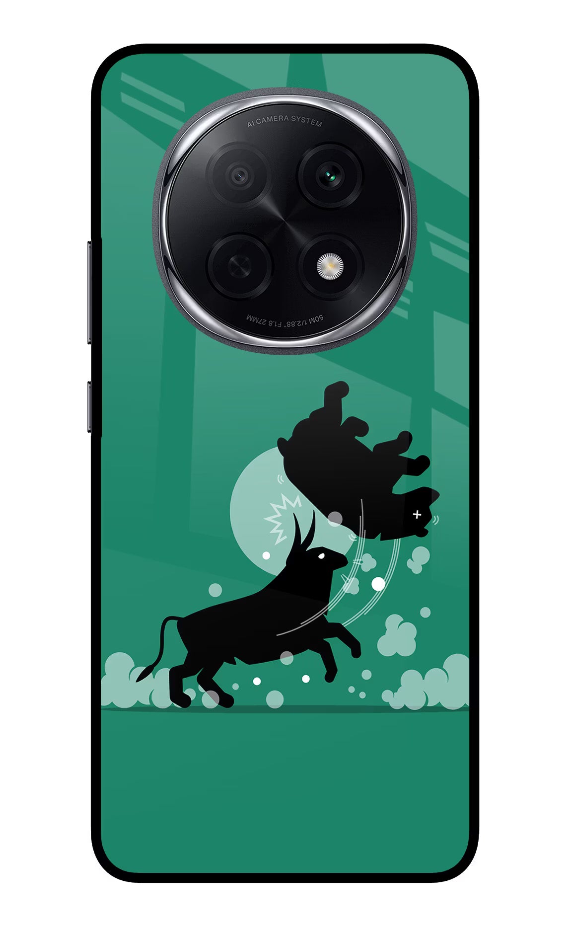 Bull Conqueror Oppo F29 Pro 5G Glass Case Back Cover by Casekaro