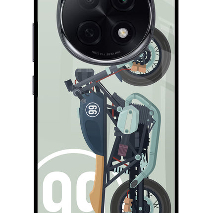Classic Cafe Racer 99 Oppo F29 Pro 5G Glass Case Back Cover by Casekaro