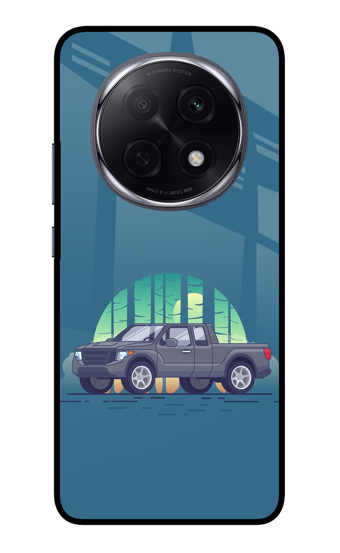 Retro Garage Vibe Oppo F29 Pro 5G Glass Case Back Cover by Casekaro