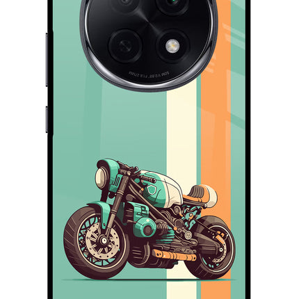 Striped Moto Drift Oppo F29 Pro 5G Glass Case Back Cover by Casekaro