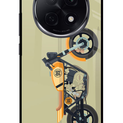 Vertical Speedster Oppo F29 Pro 5G Glass Case Back Cover by Casekaro