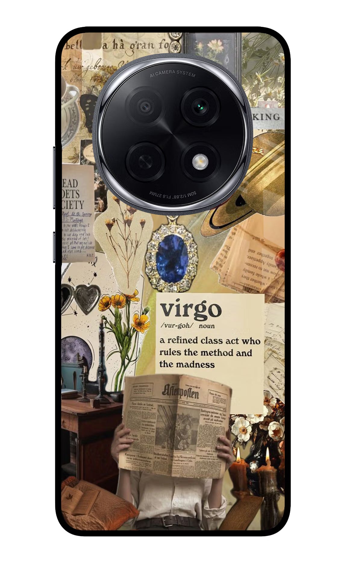 Virgo Zodiac Oppo F29 Pro 5G Glass Case Back Cover by Casekaro