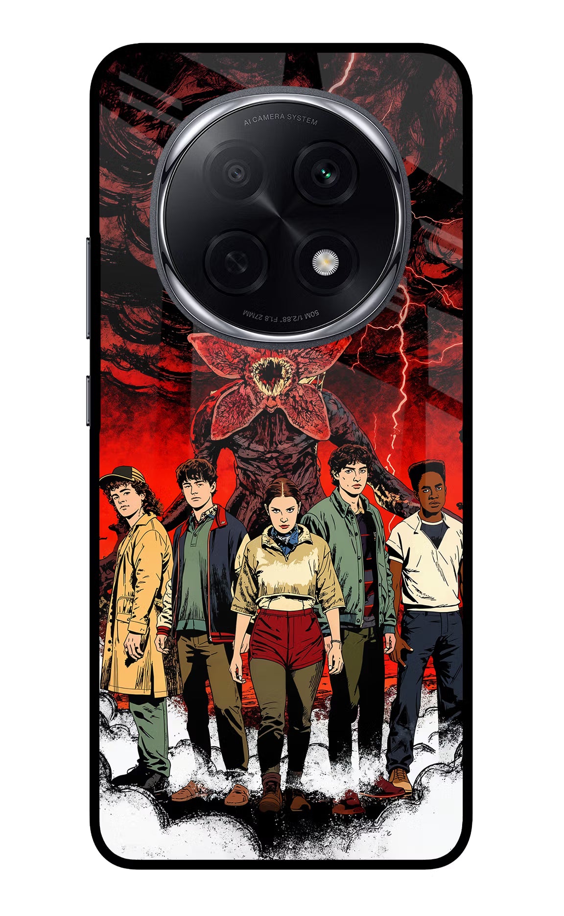 Ordinary Things Characters Oppo F29 Pro 5G Glass Case Back Cover by Casekaro