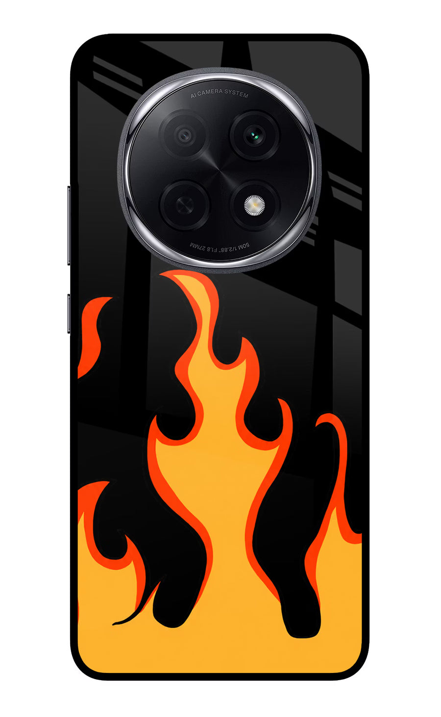 Fired Up – Black Oppo F29 Pro 5G Back Cover, Metal case