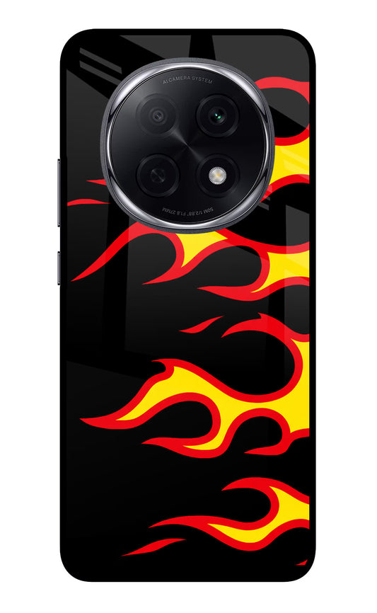 Side Sweep Flames Oppo F29 Pro 5G Glass Case