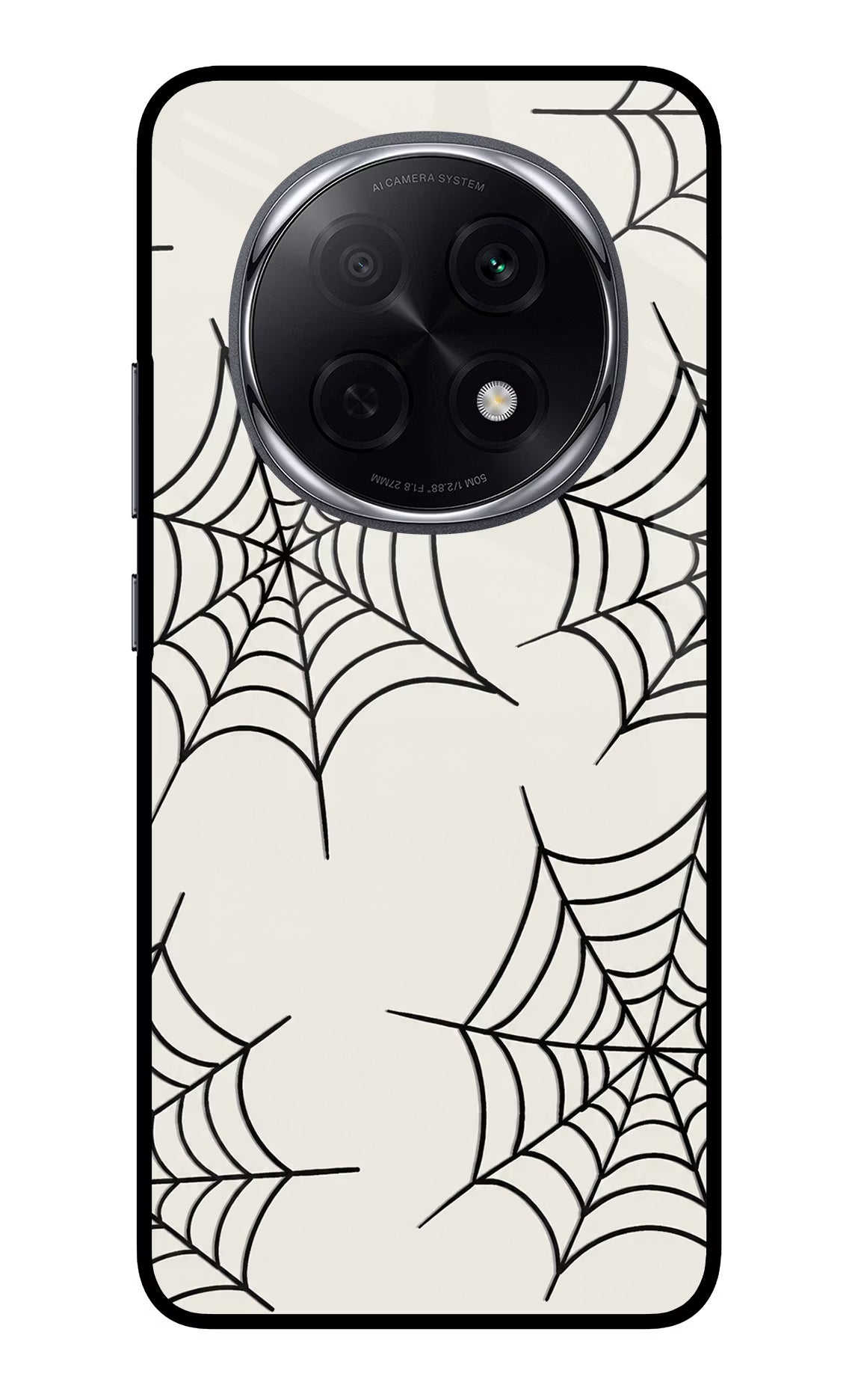 Spider Web Oppo F29 Pro 5G Glass Case Back Cover by Casekaro