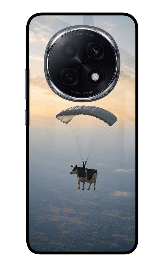 Skydiving Cow Oppo F29 Pro 5G Glass Case