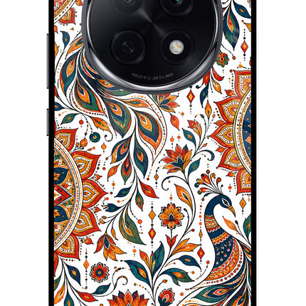 White Mayura Oppo F29 Pro 5G Glass Case