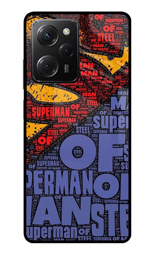 Superman Poco X5 Pro 5G Glass Case