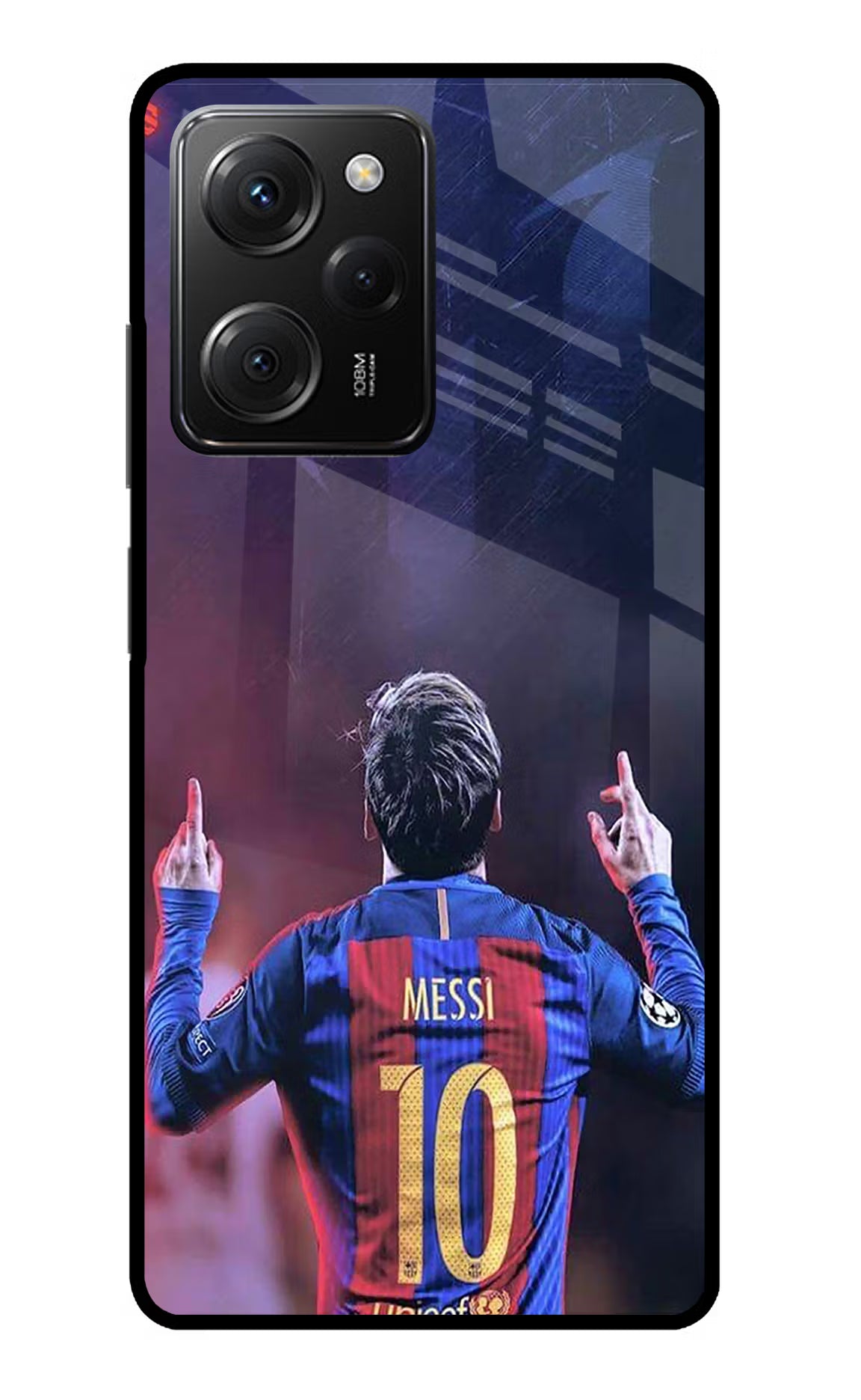 Messi Poco X5 Pro 5G Glass Case