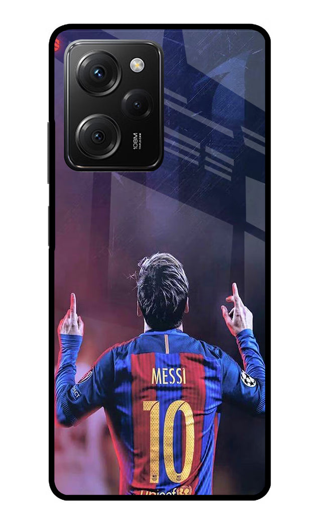 Messi Poco X5 Pro 5G Glass Case Back Cover by Casekaro