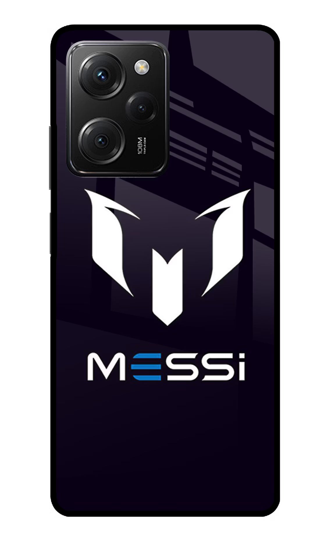 Messi Logo Poco X5 Pro 5G Glass Case