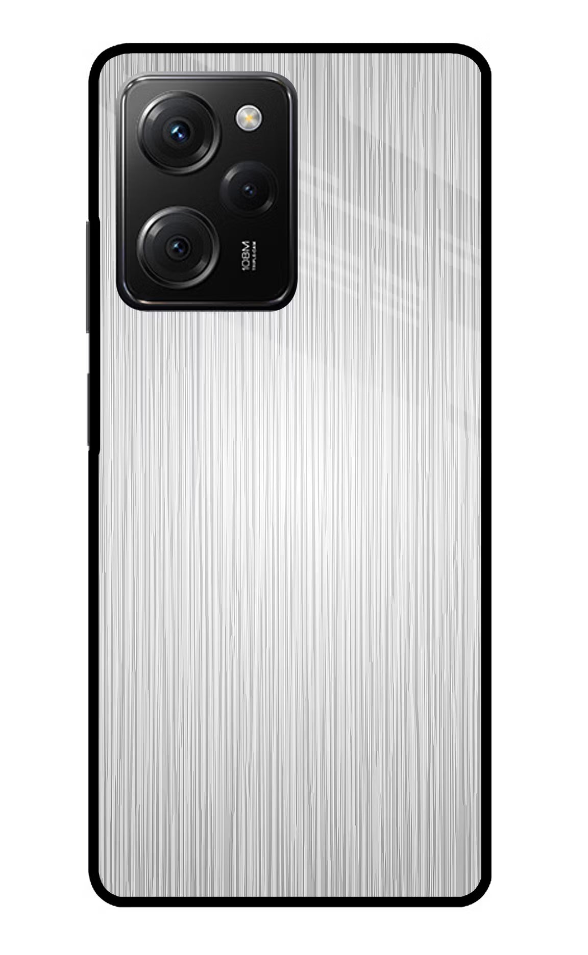 Wooden Grey Texture Poco X5 Pro 5G Glass Case Back Cover by Casekaro