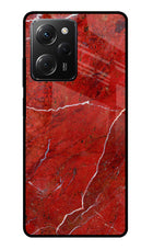 Red Marble Design Poco X5 Pro 5G Glass Case