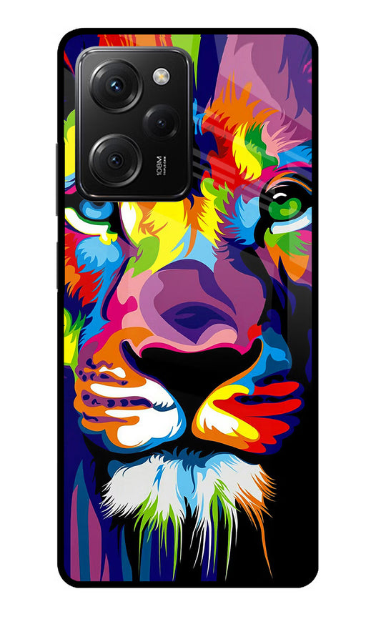 Lion Poco X5 Pro 5G Glass Case