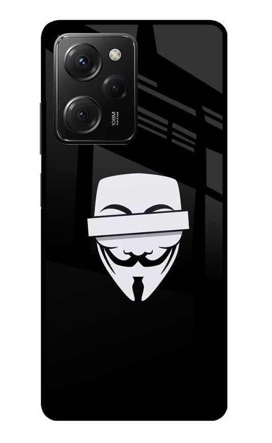 Anonymous Face Poco X5 Pro 5G Glass Case