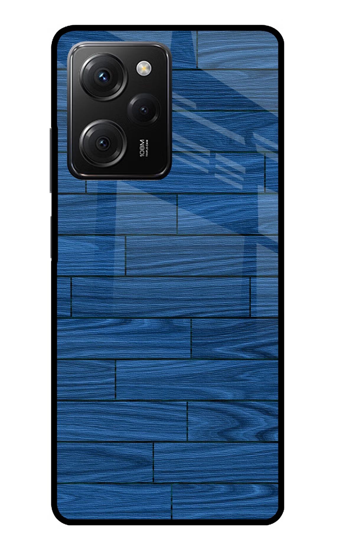 Wooden Texture Poco X5 Pro 5G Glass Case