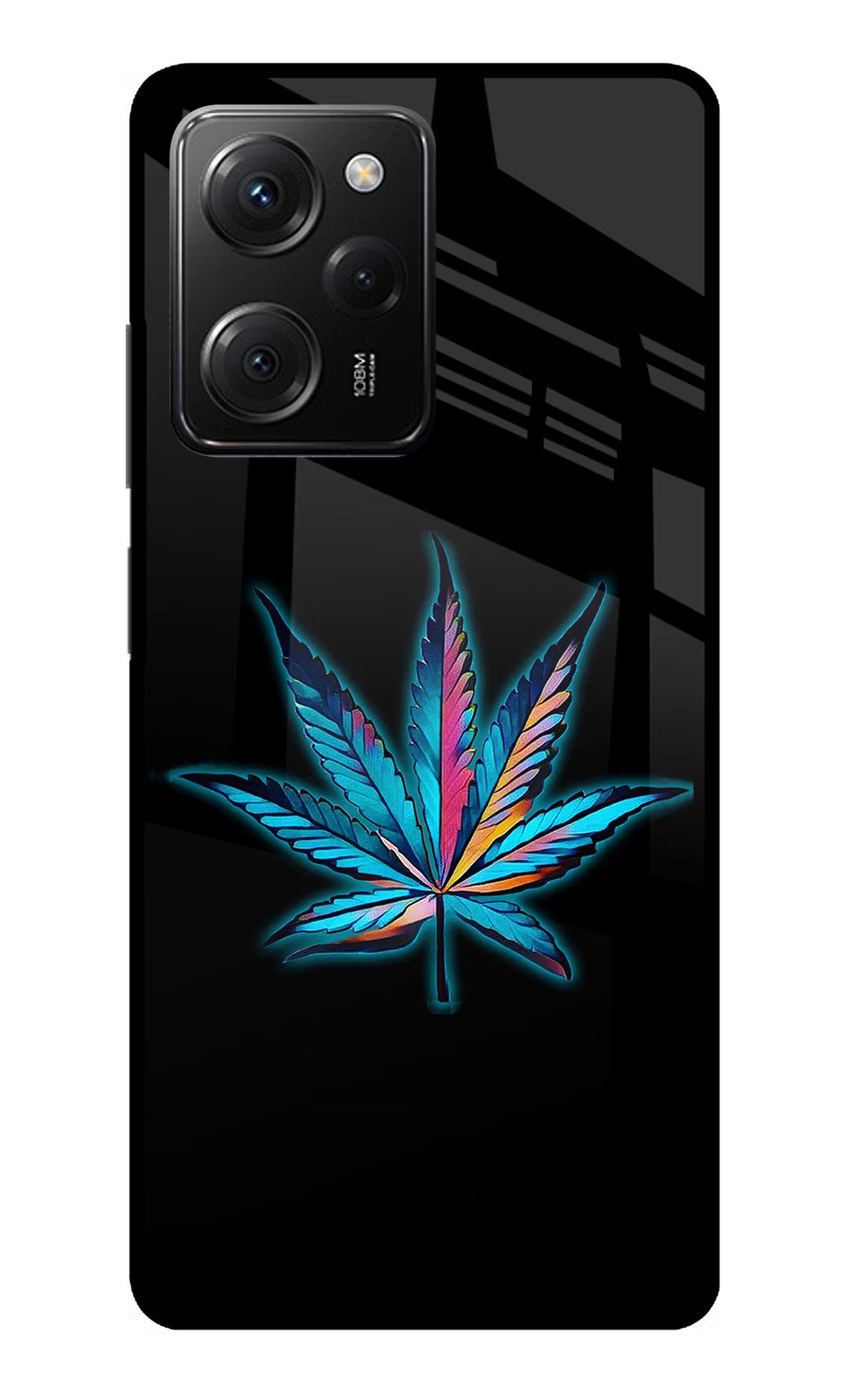 Weed Poco X5 Pro 5G Glass Case Back Cover by Casekaro