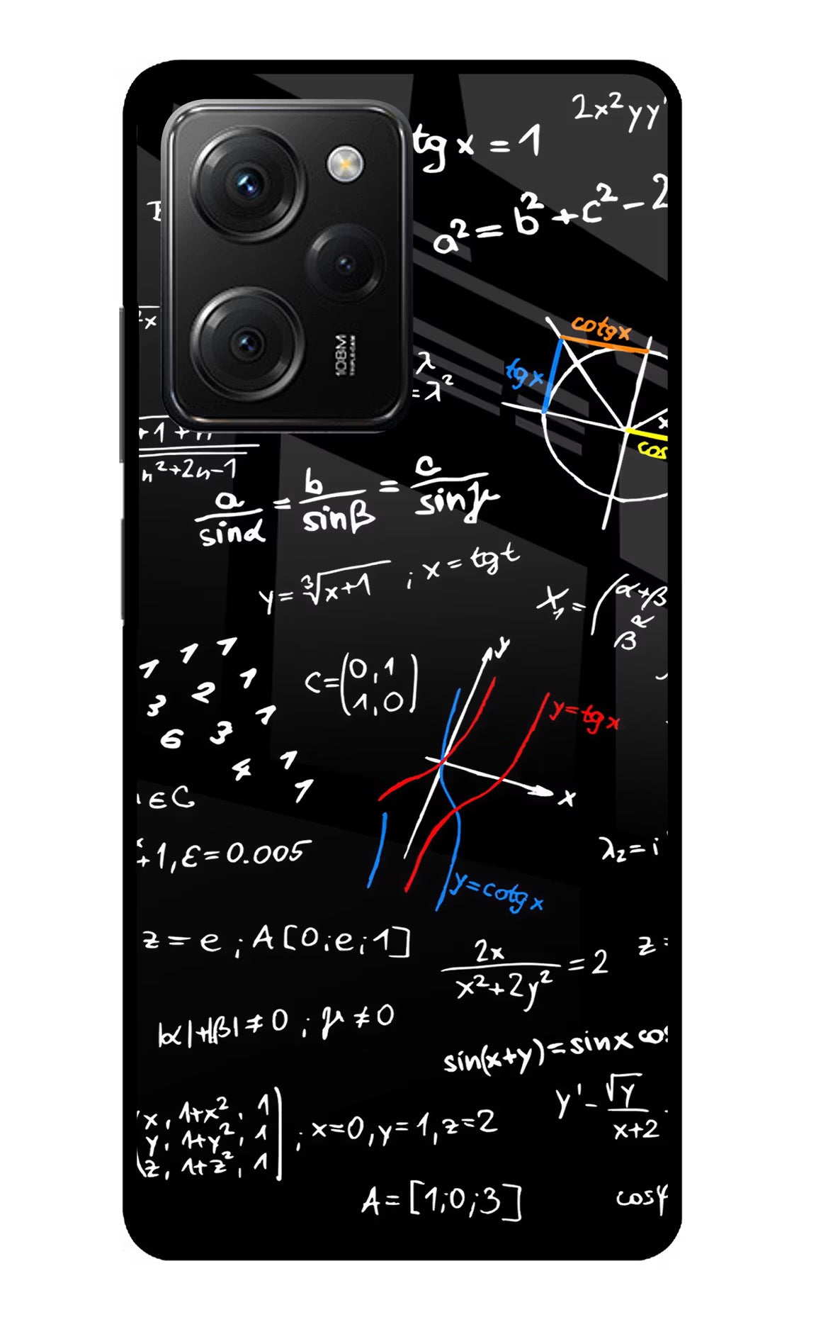 Mathematics Formula Poco X5 Pro 5G Glass Case