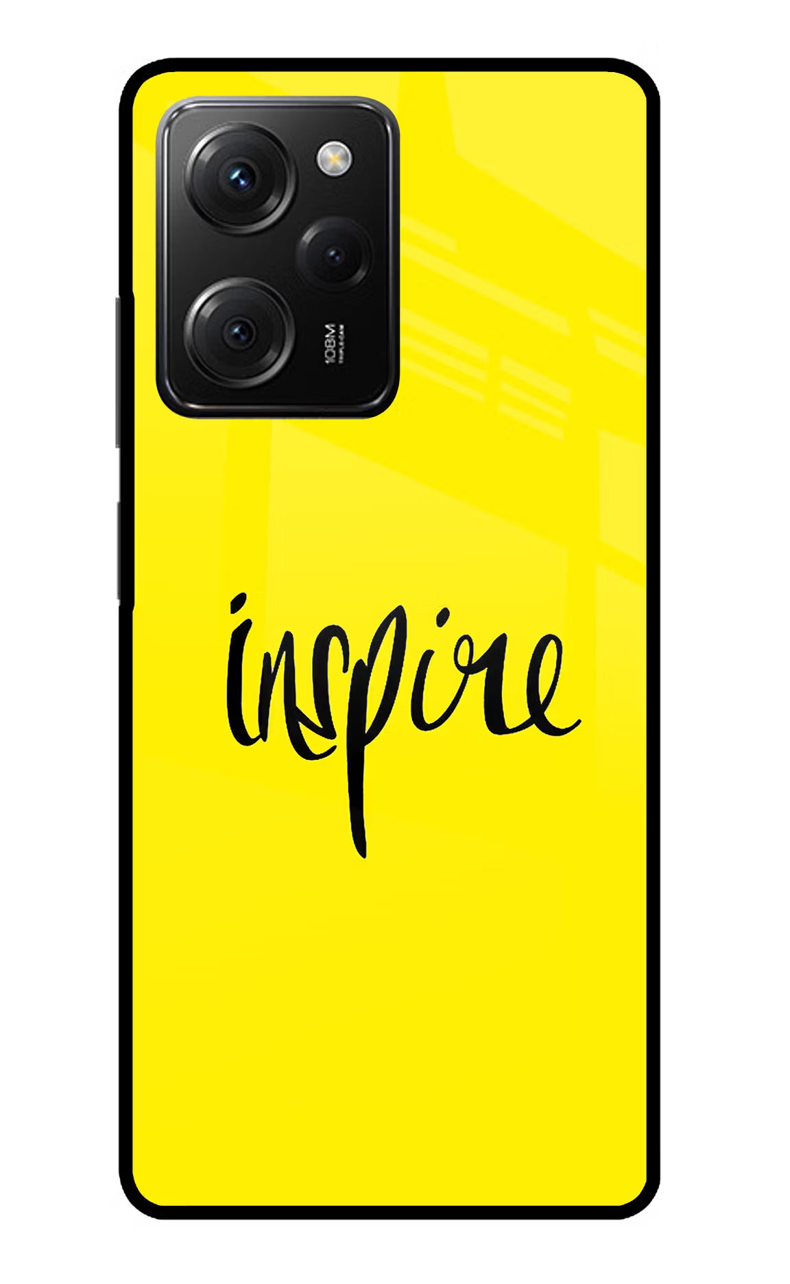 Inspire Poco X5 Pro 5G Glass Case Back Cover by Casekaro