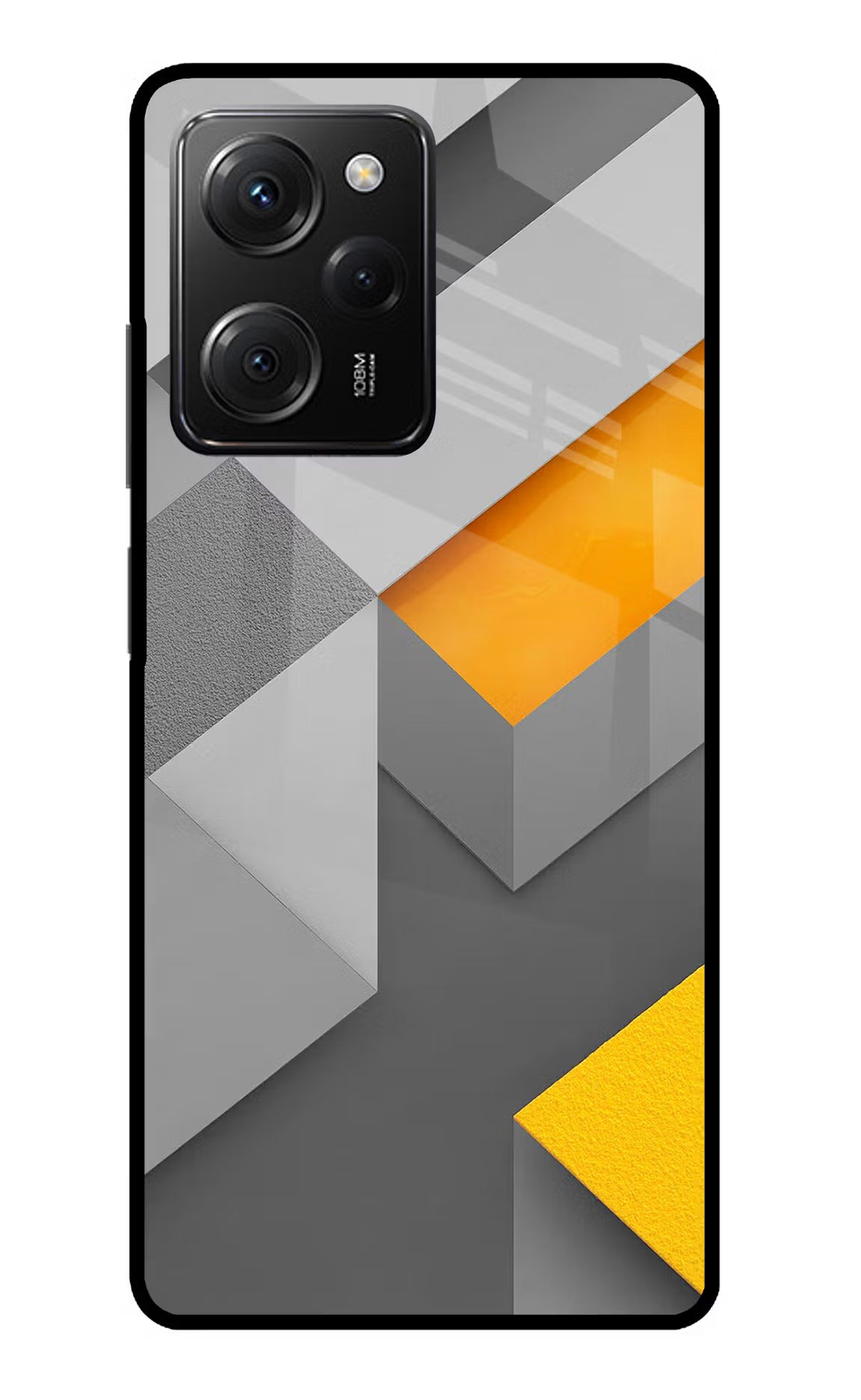 Abstract Poco X5 Pro 5G Glass Case Back Cover by Casekaro
