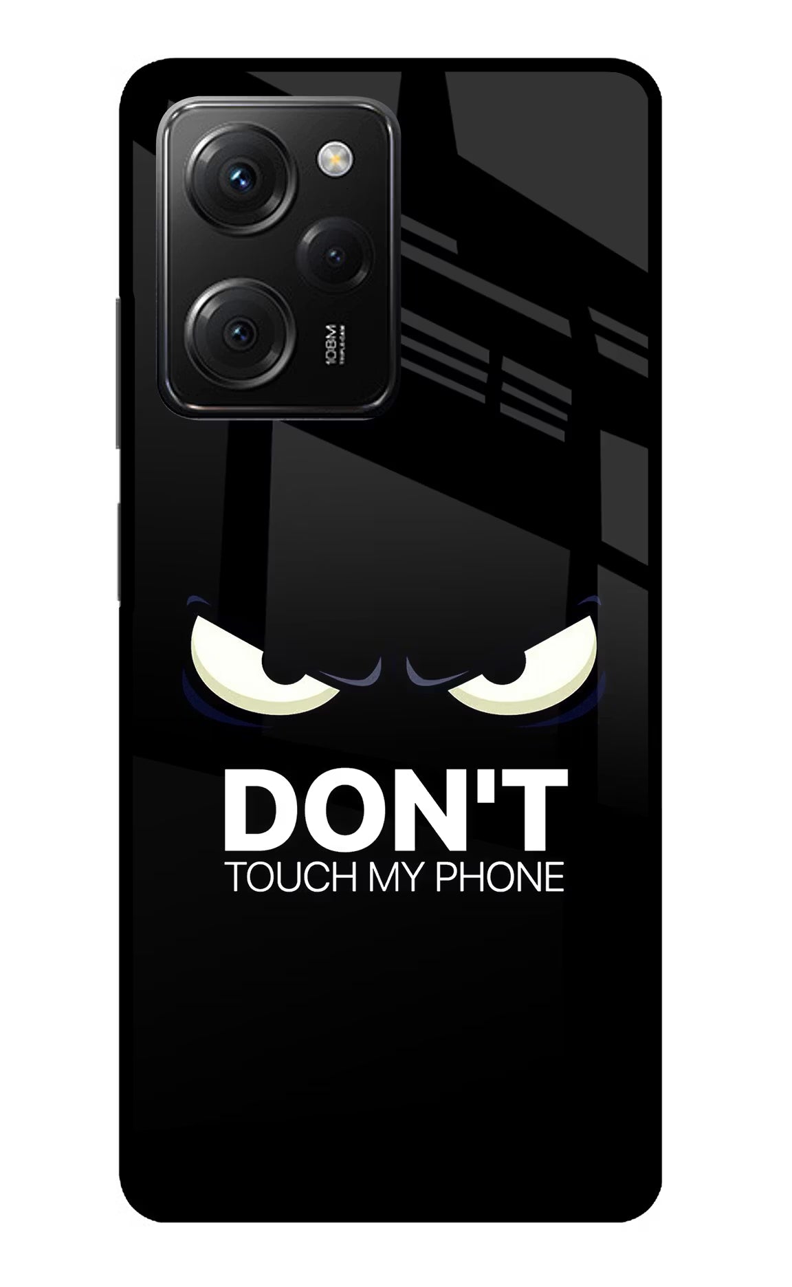 Don'T Touch My Phone Poco X5 Pro 5G Glass Case