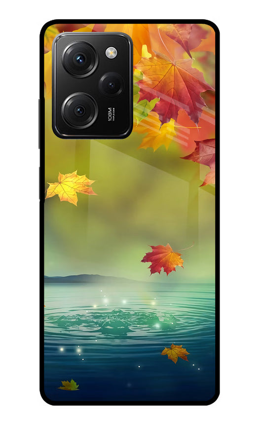Flowers Poco X5 Pro 5G Glass Case