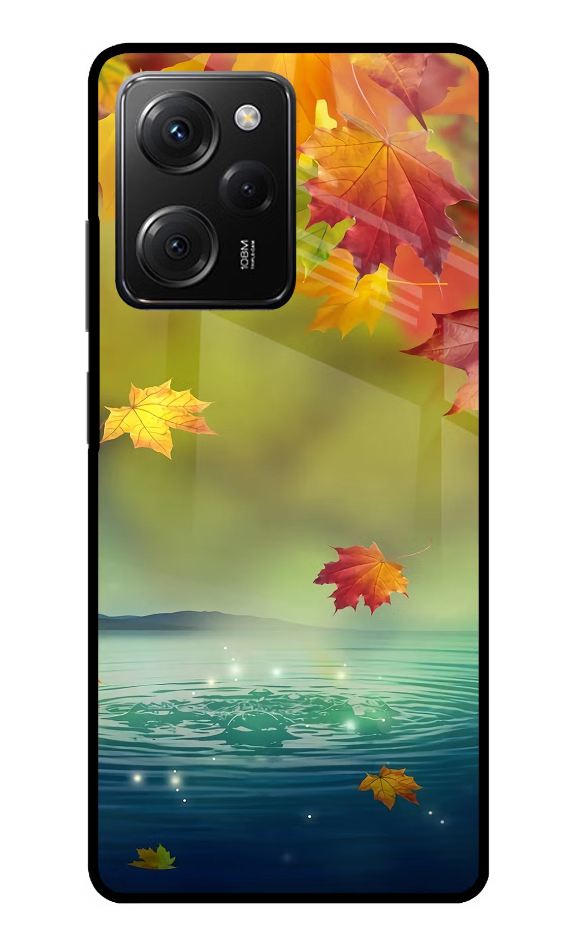 Flowers Poco X5 Pro 5G Glass Case Back Cover by Casekaro