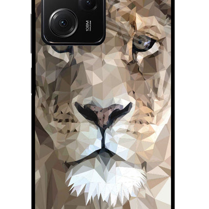 Lion Art Poco X5 Pro 5G Glass Case
