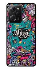 Music Graffiti Poco X5 Pro 5G Glass Case