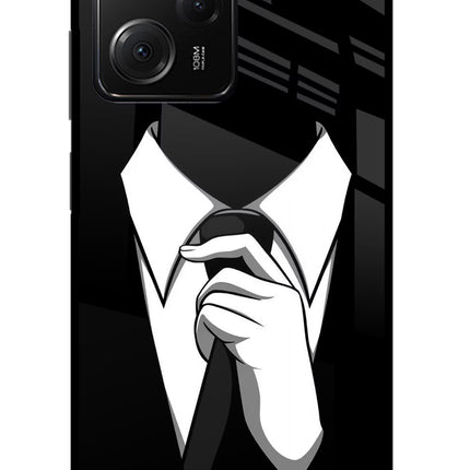 Black Tie Poco X5 Pro 5G Glass Case