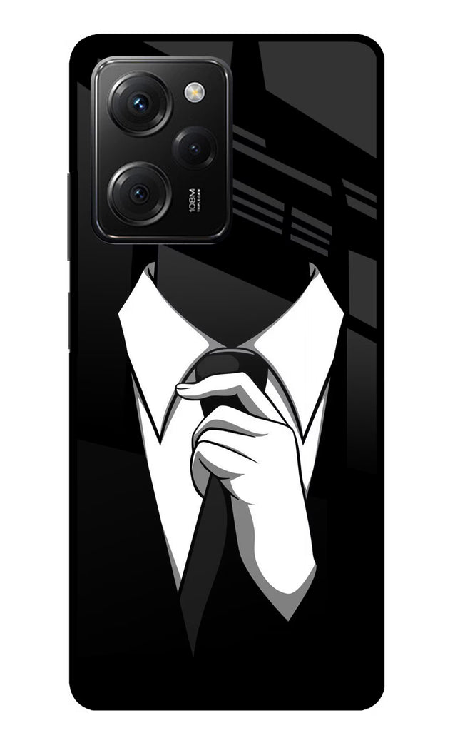 Black Tie Poco X5 Pro 5G Glass Case