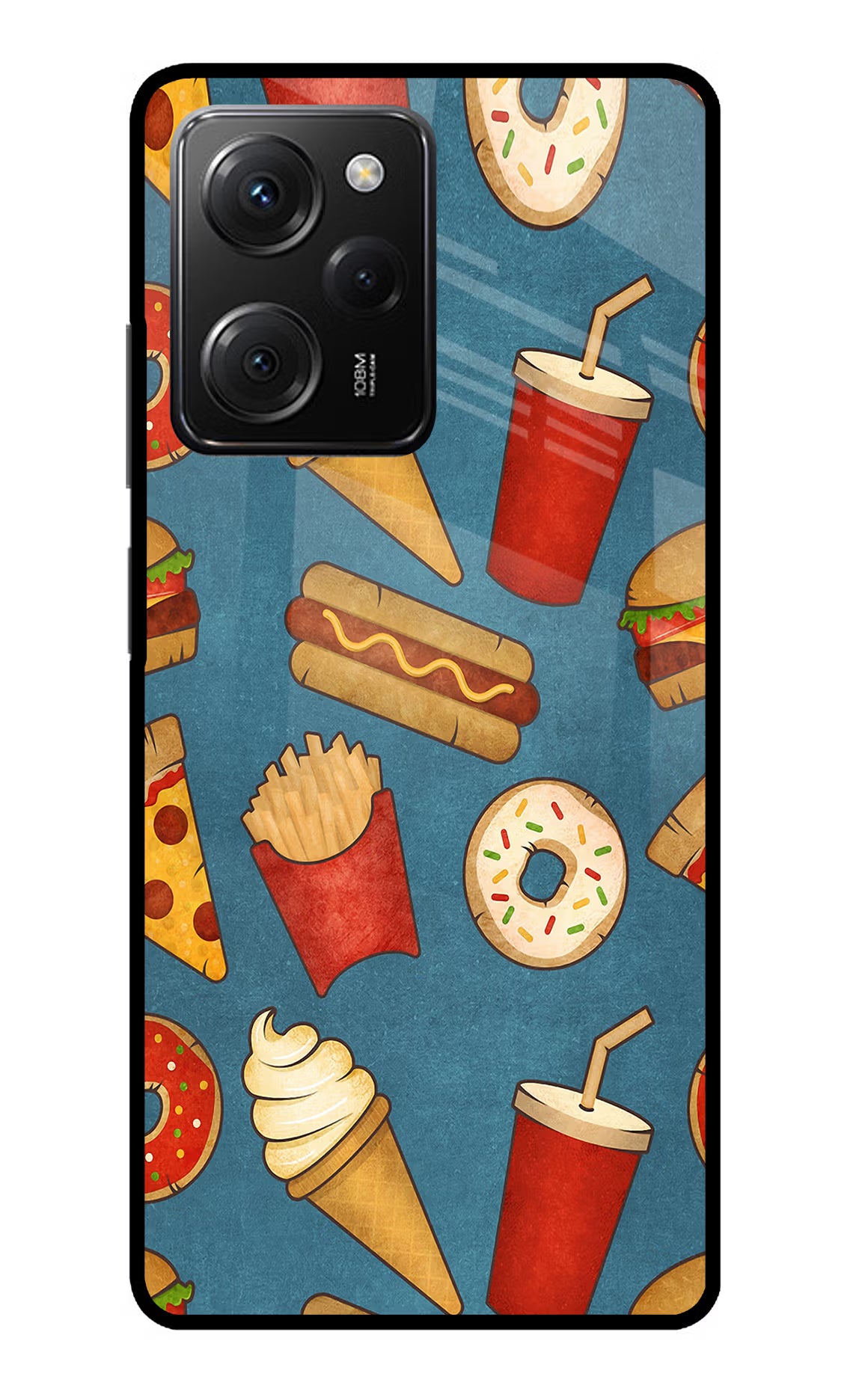 Foodie Poco X5 Pro 5G Glass Case Back Cover by Casekaro