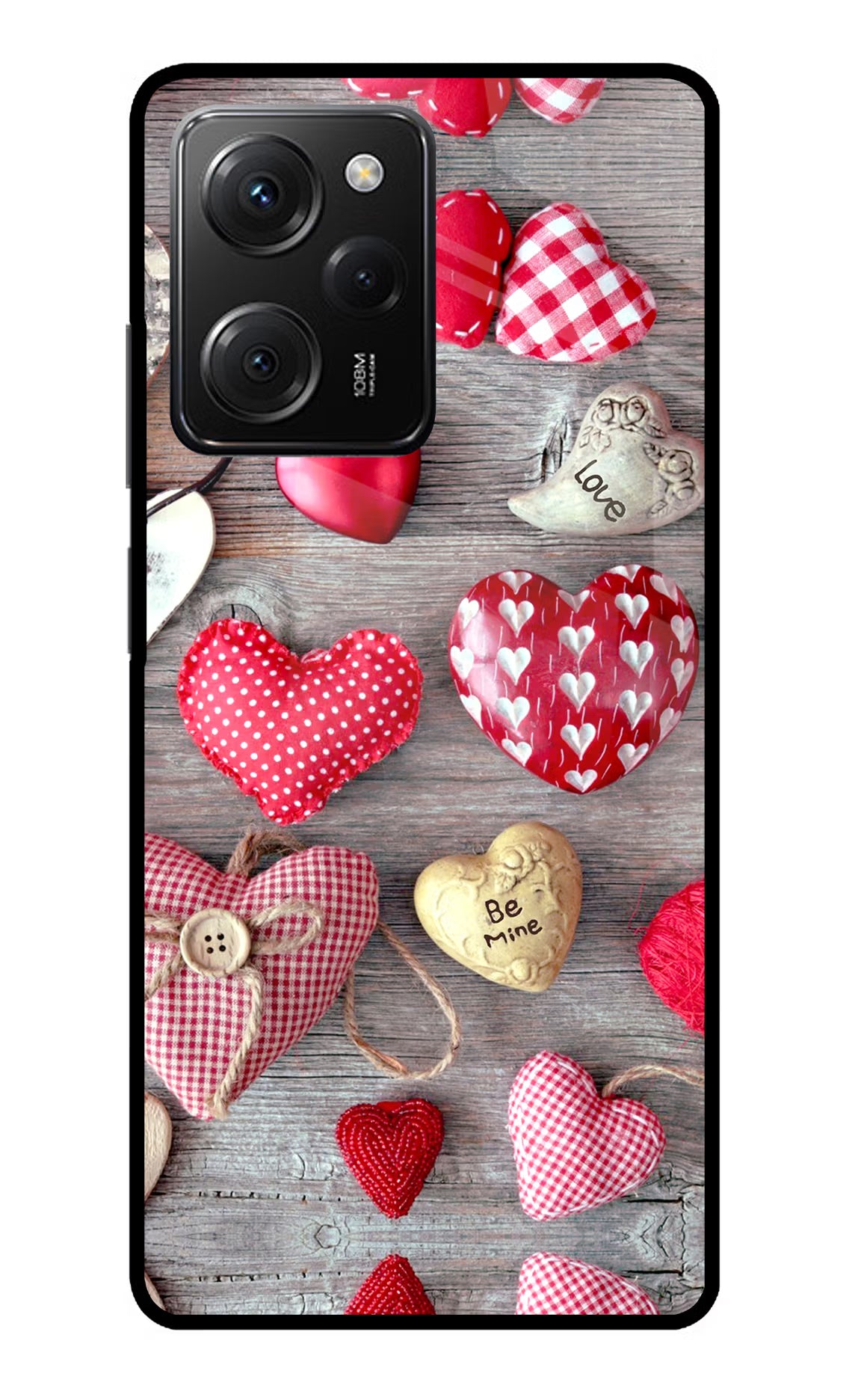 Love Wallpaper Poco X5 Pro 5G Glass Case