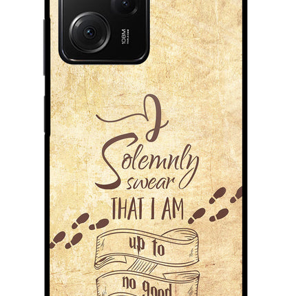 I Solemnly swear that i up to no good Poco X5 Pro 5G Glass Case