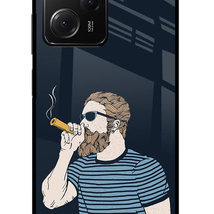Smoking Poco X5 Pro 5G Glass Case