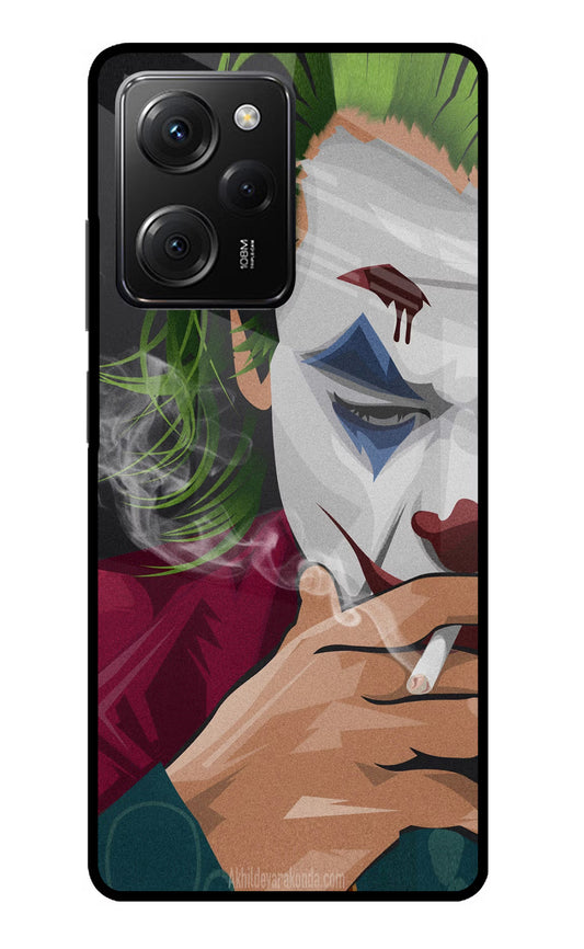 Joker Smoking Poco X5 Pro 5G Glass Case