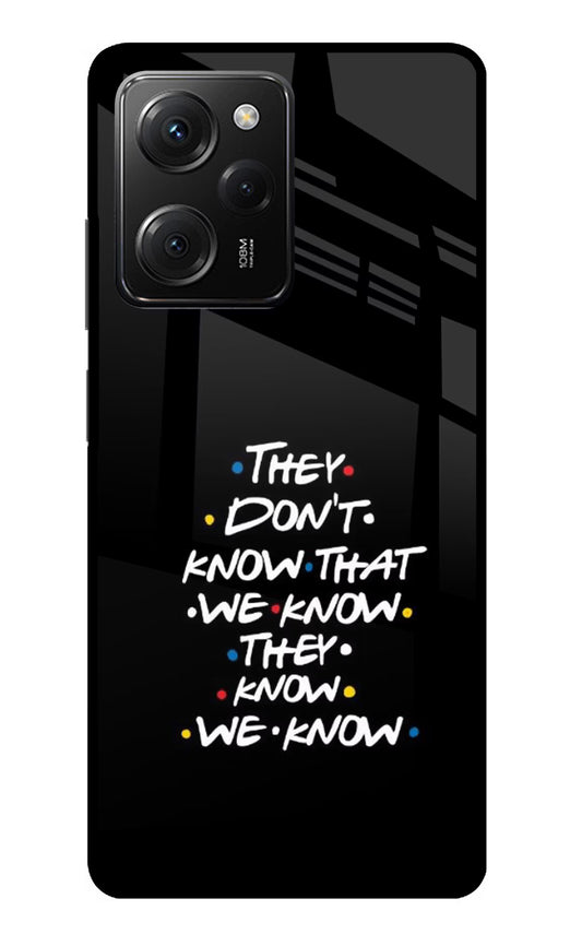 FRIENDS Dialogue Poco X5 Pro 5G Glass Case