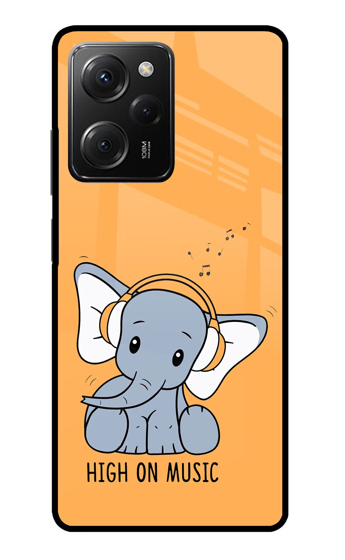 High On Music Poco X5 Pro 5G Glass Case