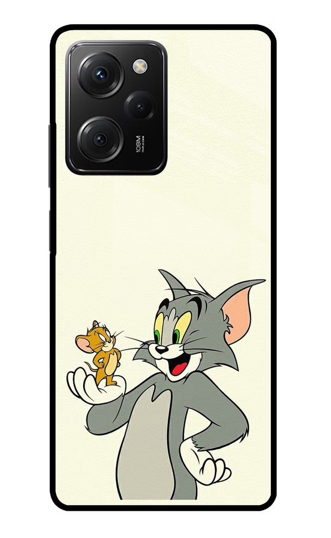 Tom & Jerry Poco X5 Pro 5G Glass Case
