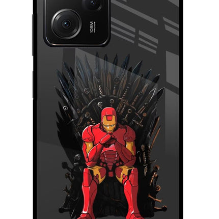 Ironman Throne Poco X5 Pro 5G Glass Case