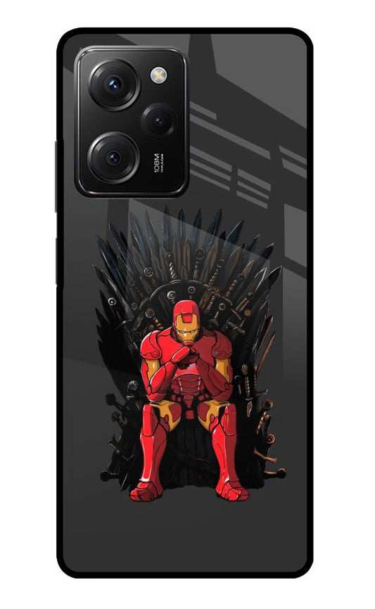 Ironman Throne Poco X5 Pro 5G Glass Case